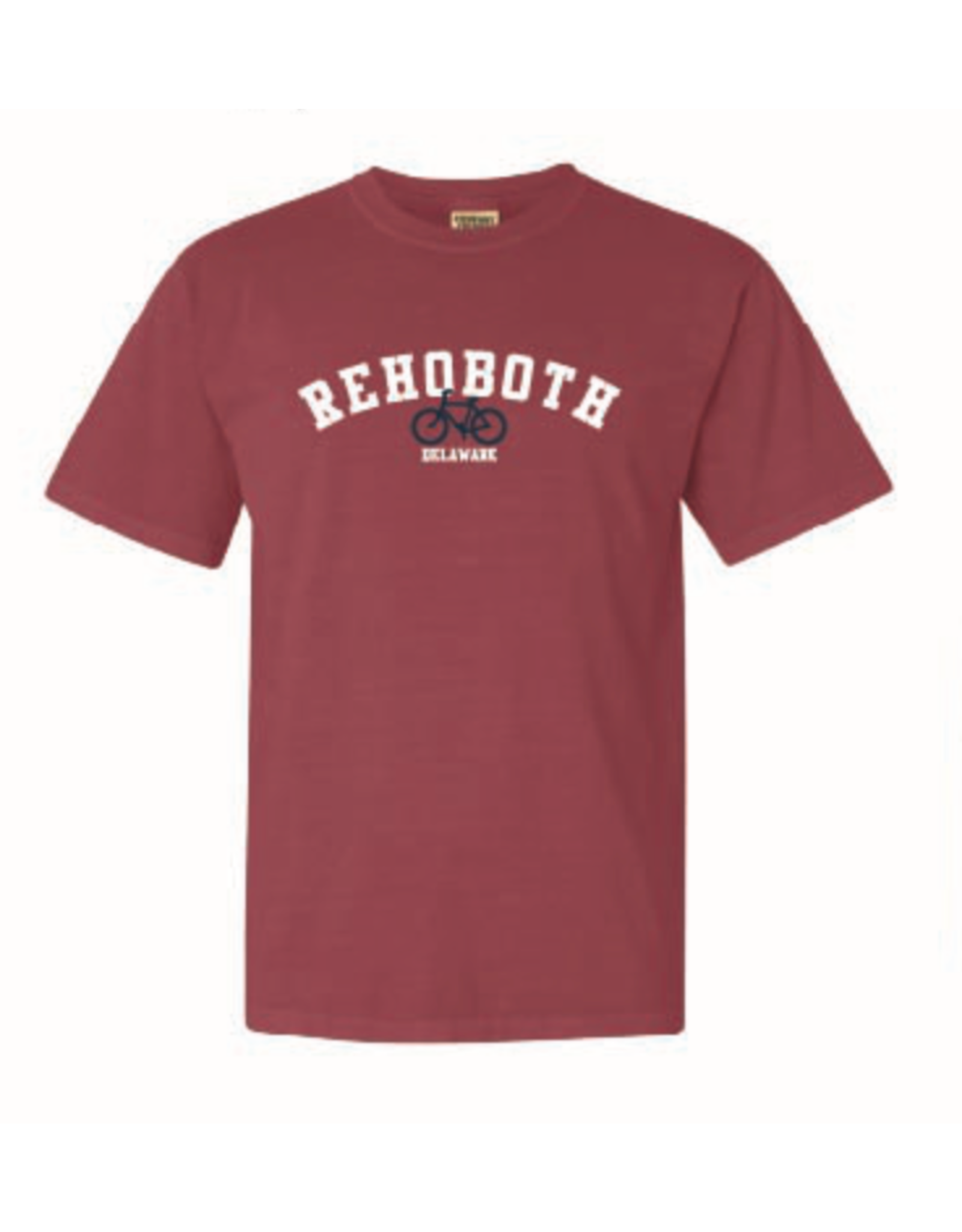 REHOBOTH LIFESTYLE MENS CLASSIC CRIMSON BIKE SS TEE