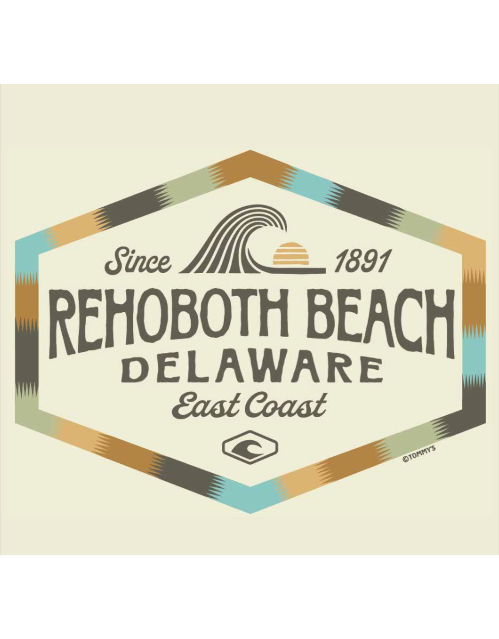 TOMMYS DESIGNS PATTERNED BLANKET WAVE SS TEE