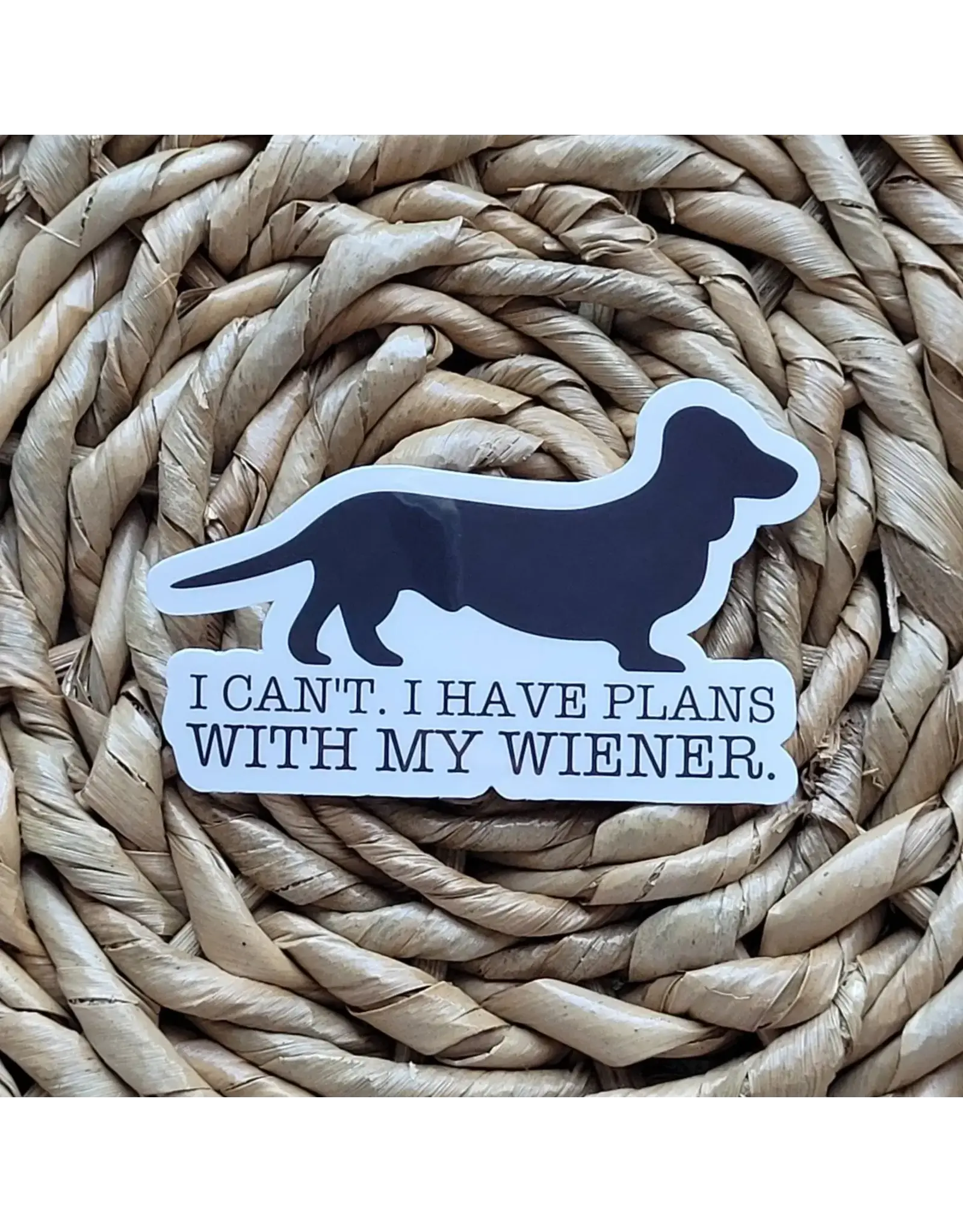 PRAXIS NOVELTY STICKER HAVE PLANS WITH MY WIENER