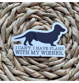 PRAXIS NOVELTY STICKER HAVE PLANS WITH MY WIENER