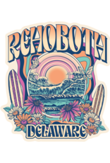 BLUE 84 BEACH STICKER SLANTLER WAVES