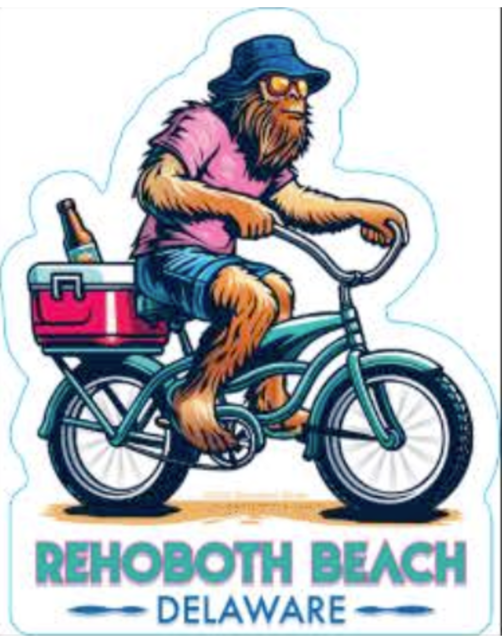 STEAMBOAT STICKERS BEACH STICKER SASQUATCH CRUISER