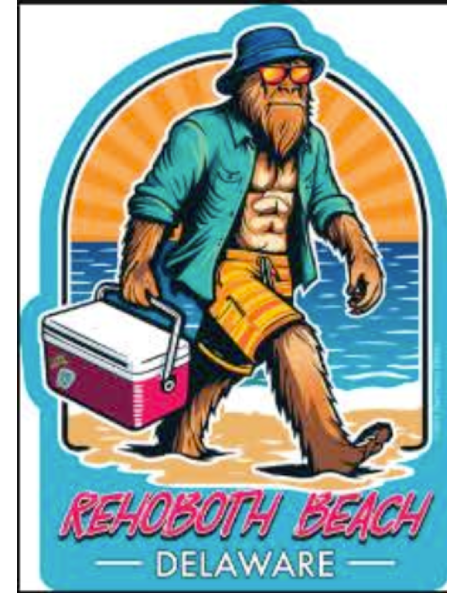 STEAMBOAT STICKERS BEACH STICKER SASQUATCH BEACH COOLER