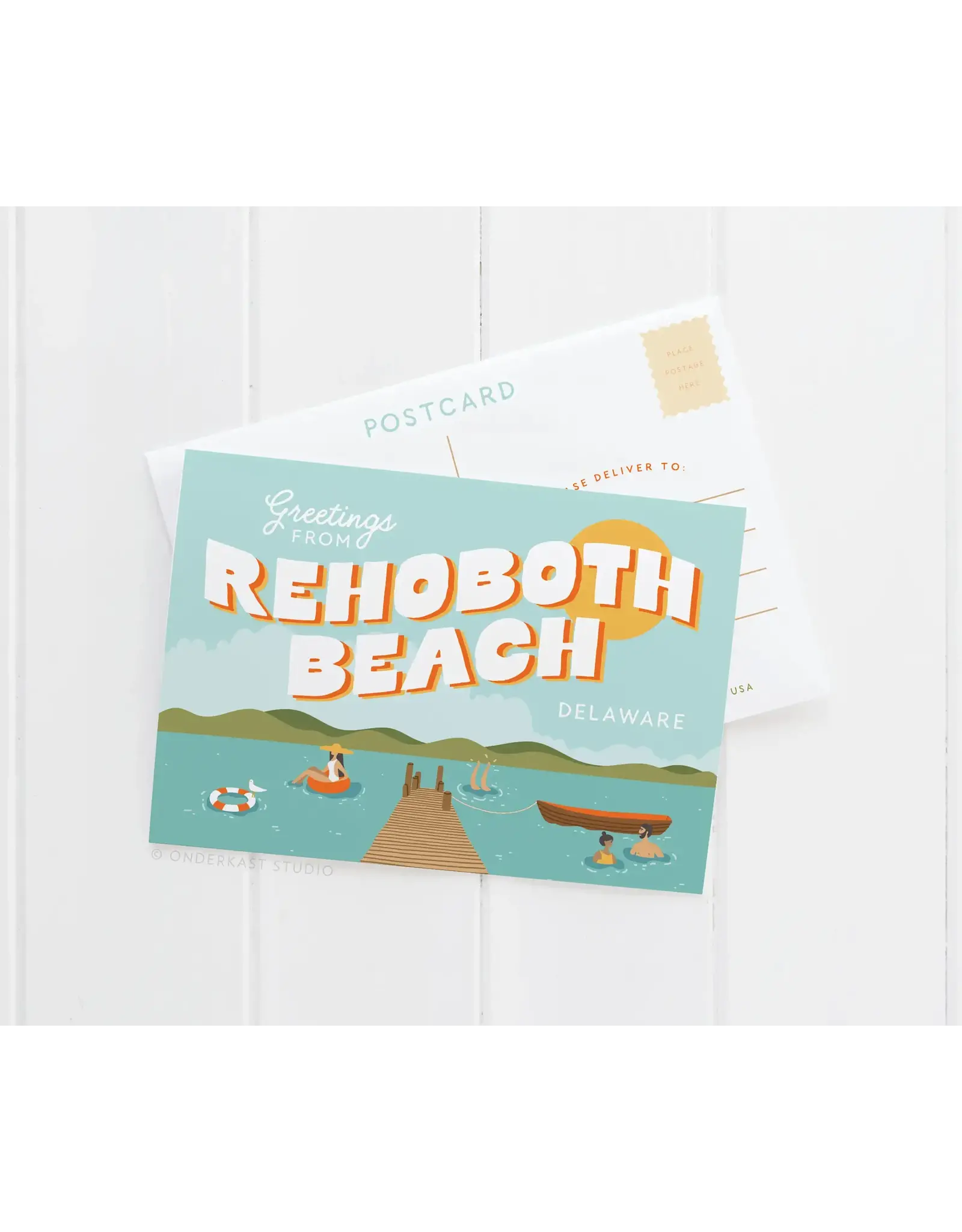 ONDERKAST POSTCARD BAY SCENE
