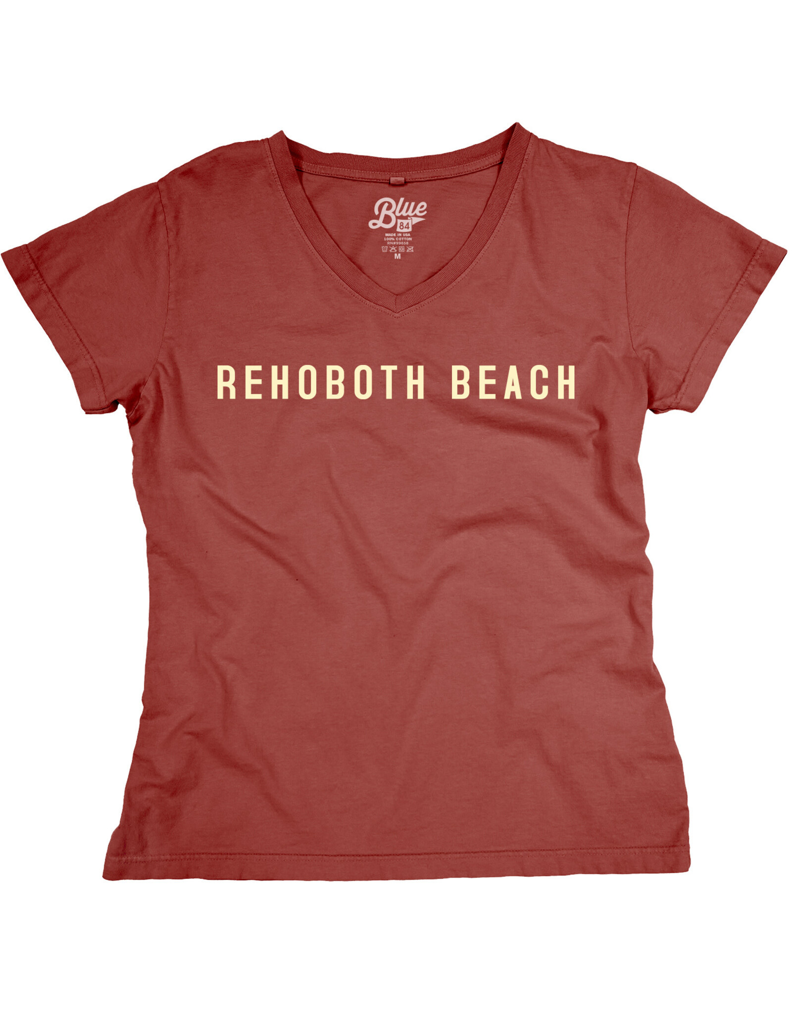 BLUE 84 WOMENS SIMPLE SYRUP VNECK TEE