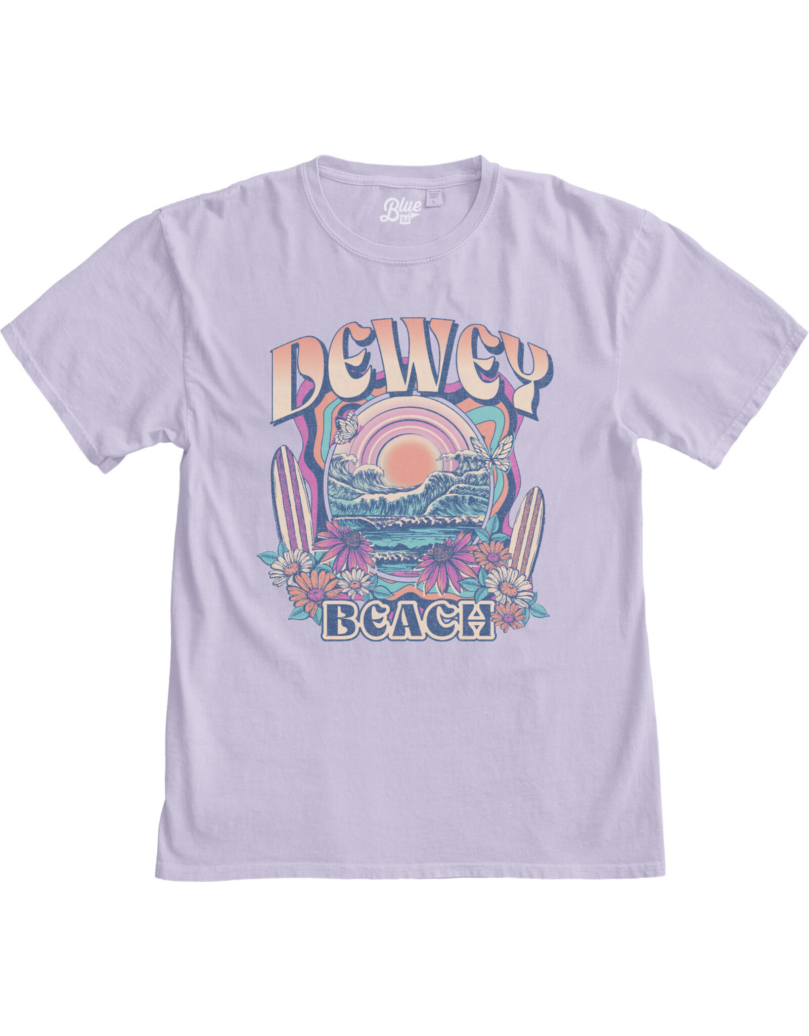 BLUE 84 DEWEY SLANTLER WAVES SS TEE