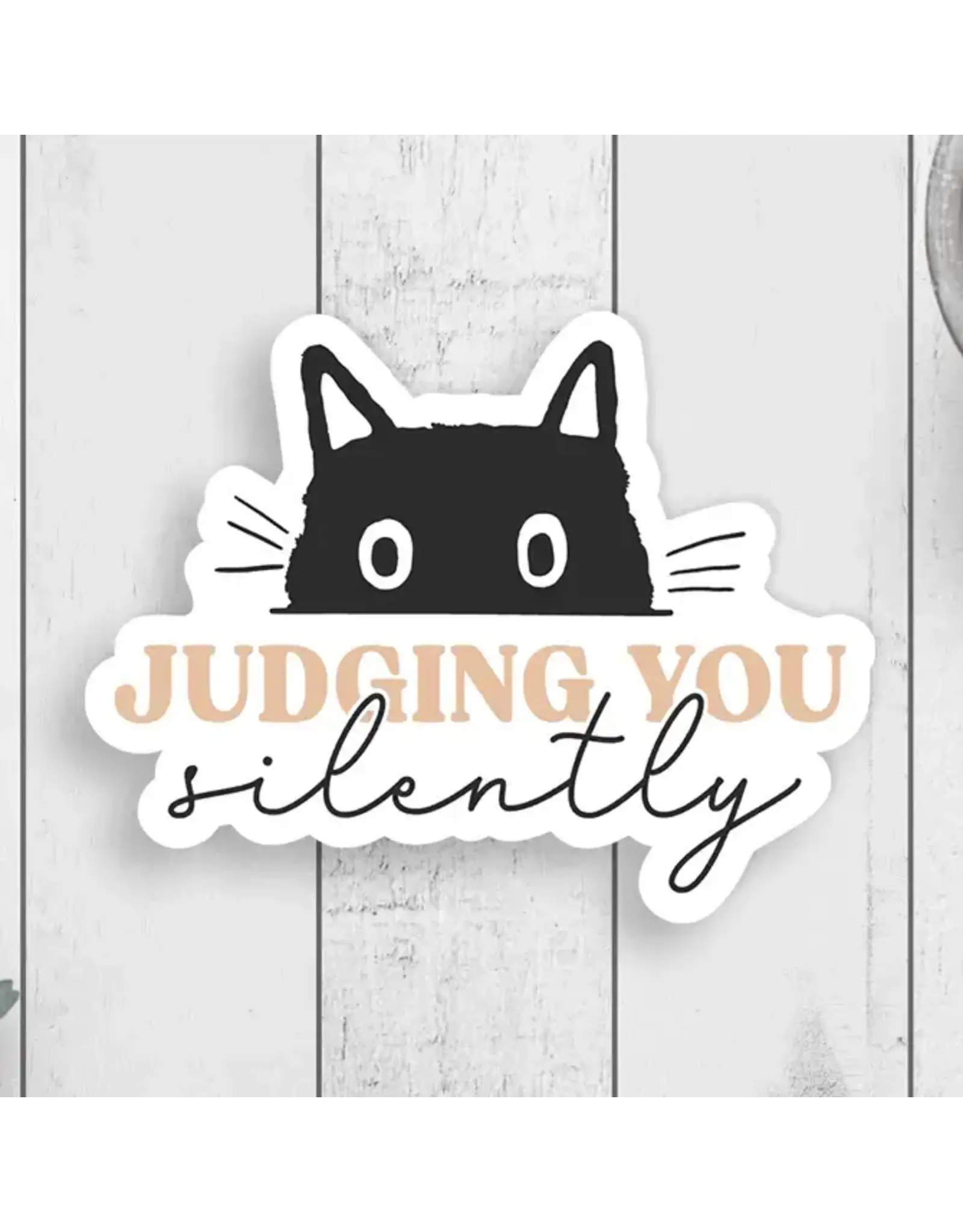 JENNY V NOVELTY STICKER MY CAT IS JUDGING YOU SILENTLY