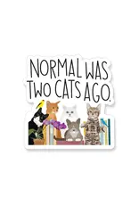 PRAXIS NOVELTY STICKER NORMAL WAS TWO CATS AGO