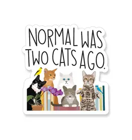 PRAXIS NOVELTY STICKER NORMAL WAS TWO CATS AGO