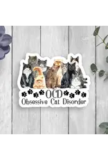 SCENIC ROUTE NOVELTY STICKER OCD OBSESSIVE CAT DISORDER