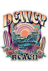 BLUE 84 DEWEY ACRYLIC MAGNET SLANTLER WAVES