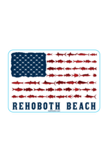 BLUE 84 ACRYLIC MAGNET ALTERED LATITUDE FISH FLAG