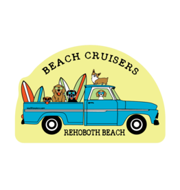 BLUE 84 ACRYLIC MAGNET SLOW MOVING BEACH CRUISERS