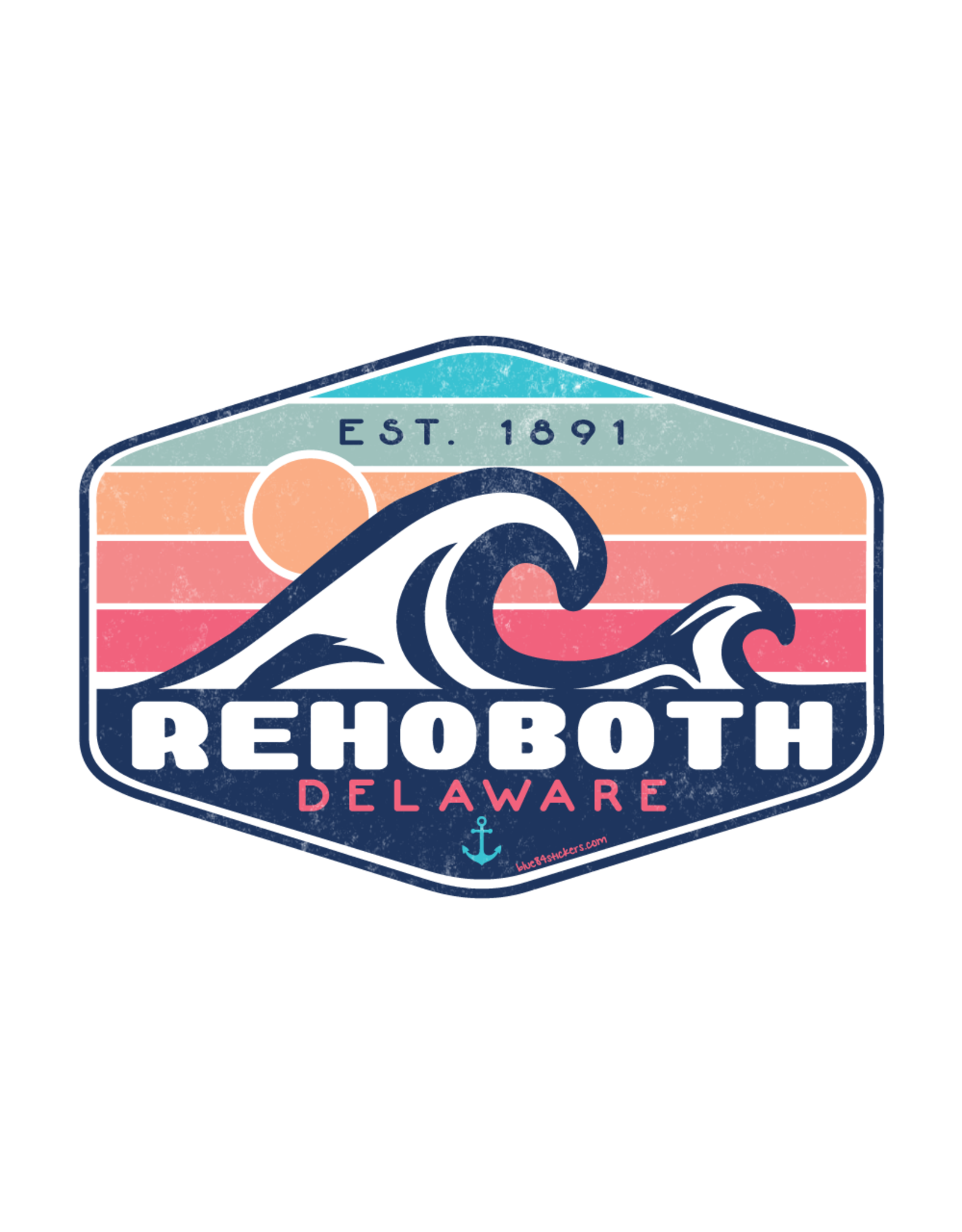 BLUE 84 ACRYLIC MAGNET SMOOCHUM WAVE