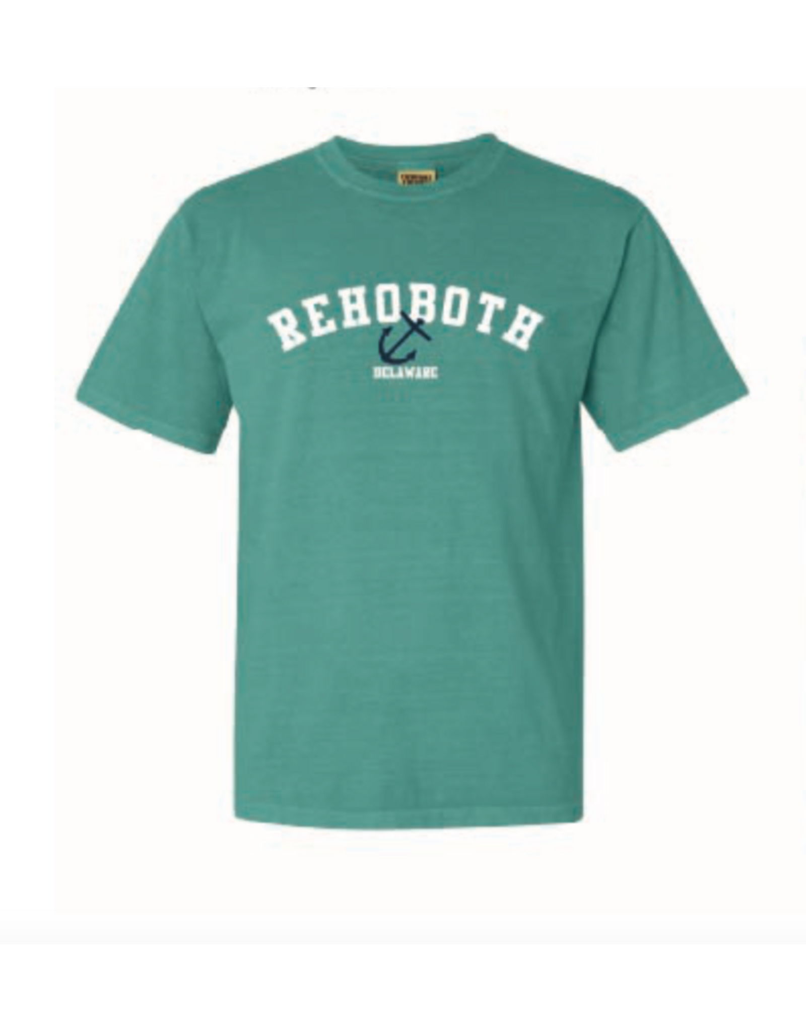 REHOBOTH LIFESTYLE MENS CLASSIC SEAFOAM ANCHOR SS TEE