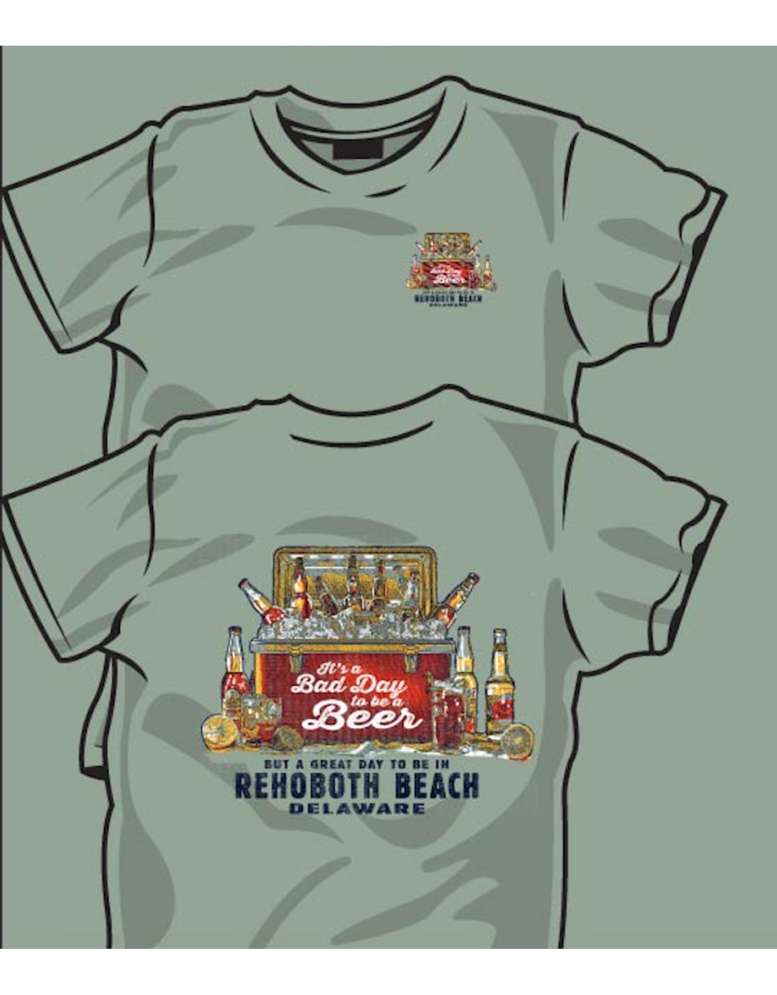 HIGH RANGE DESIGNS BAD DAY BEER SS TEE