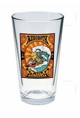 GLASS 16 OZ PINT GLASS UNDEAD SKELETON