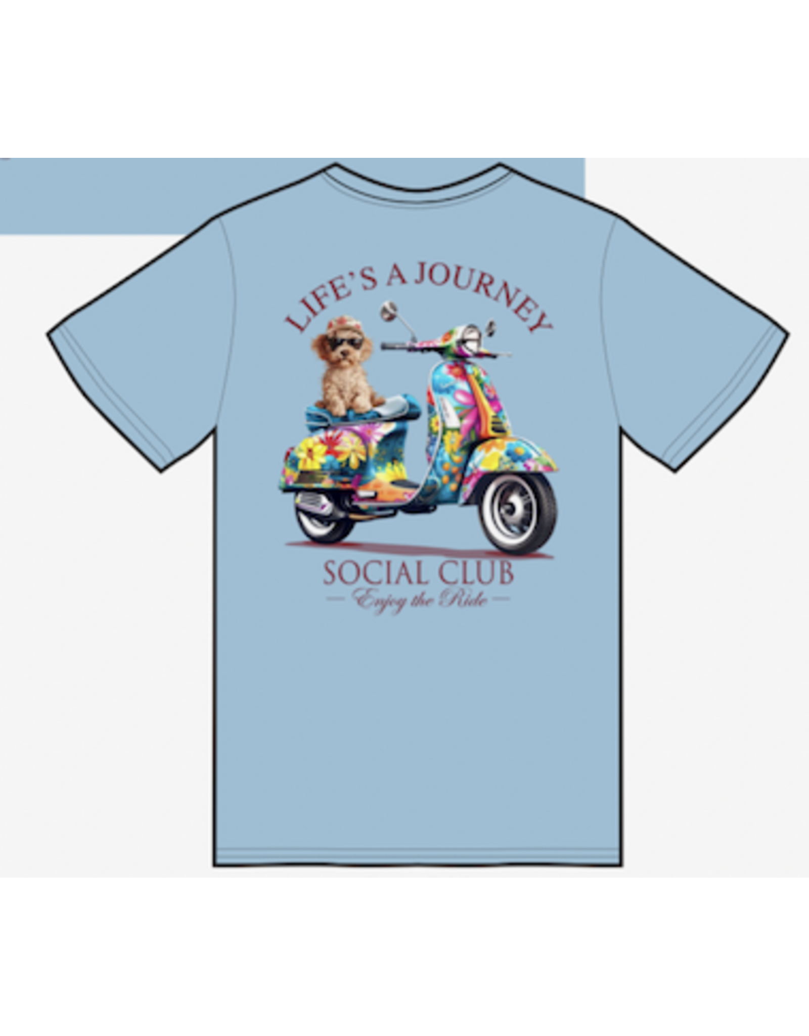 AMERICAN FIDO LIFE IS A JOURNEY DOODLE SS TEE