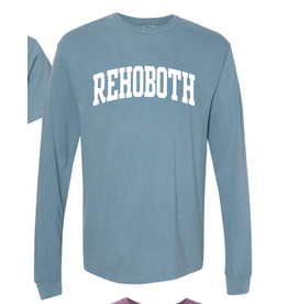 REHOBOTH LIFESTYLE CLASSIC ICE BLUE ARCH LS TEE