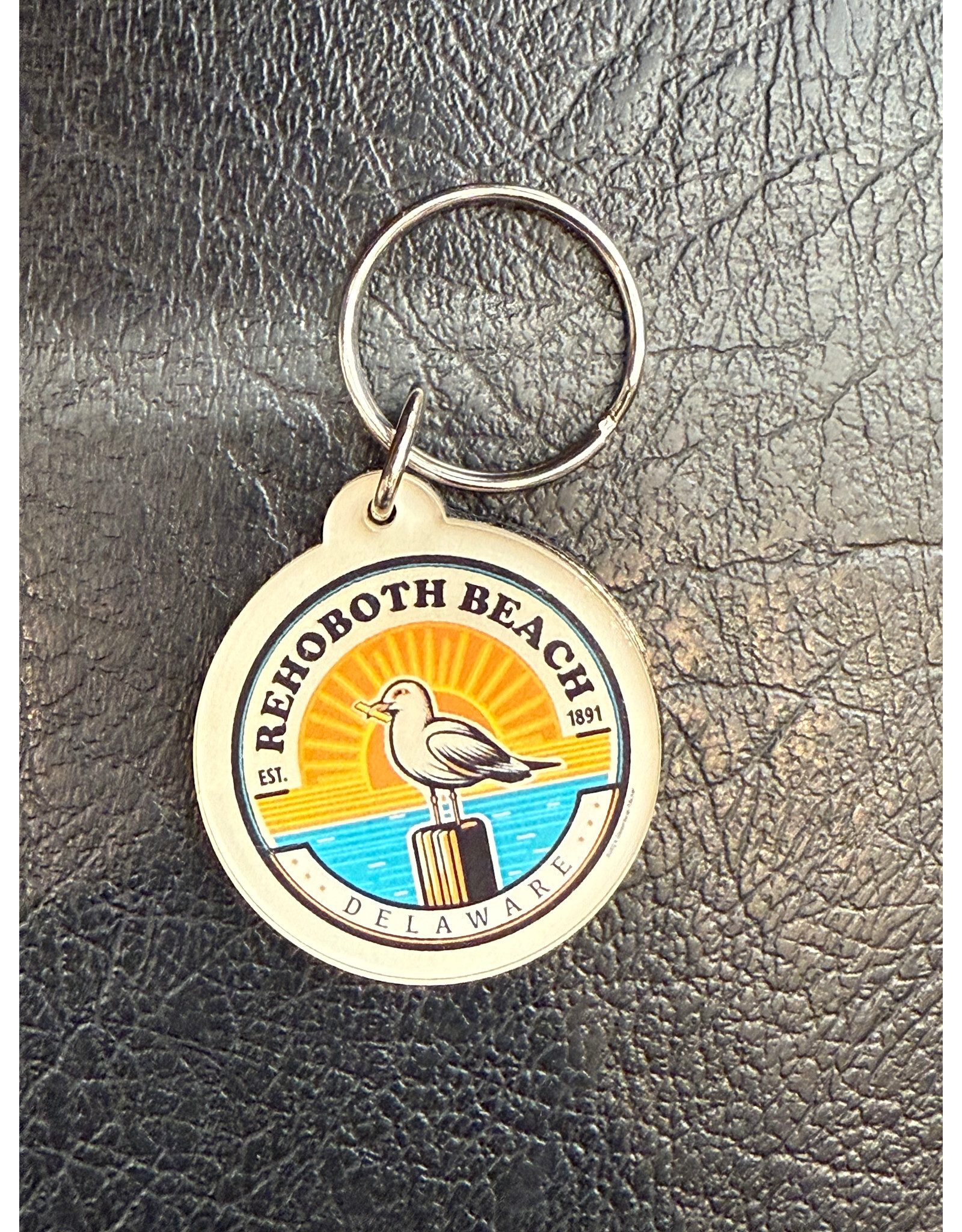 STEAMBOAT STICKERS ACRYLIC KEYCHAIN SUNSHINE SEAGULL