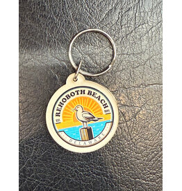 STEAMBOAT STICKERS ACRYLIC KEYCHAIN SUNSHINE SEAGULL