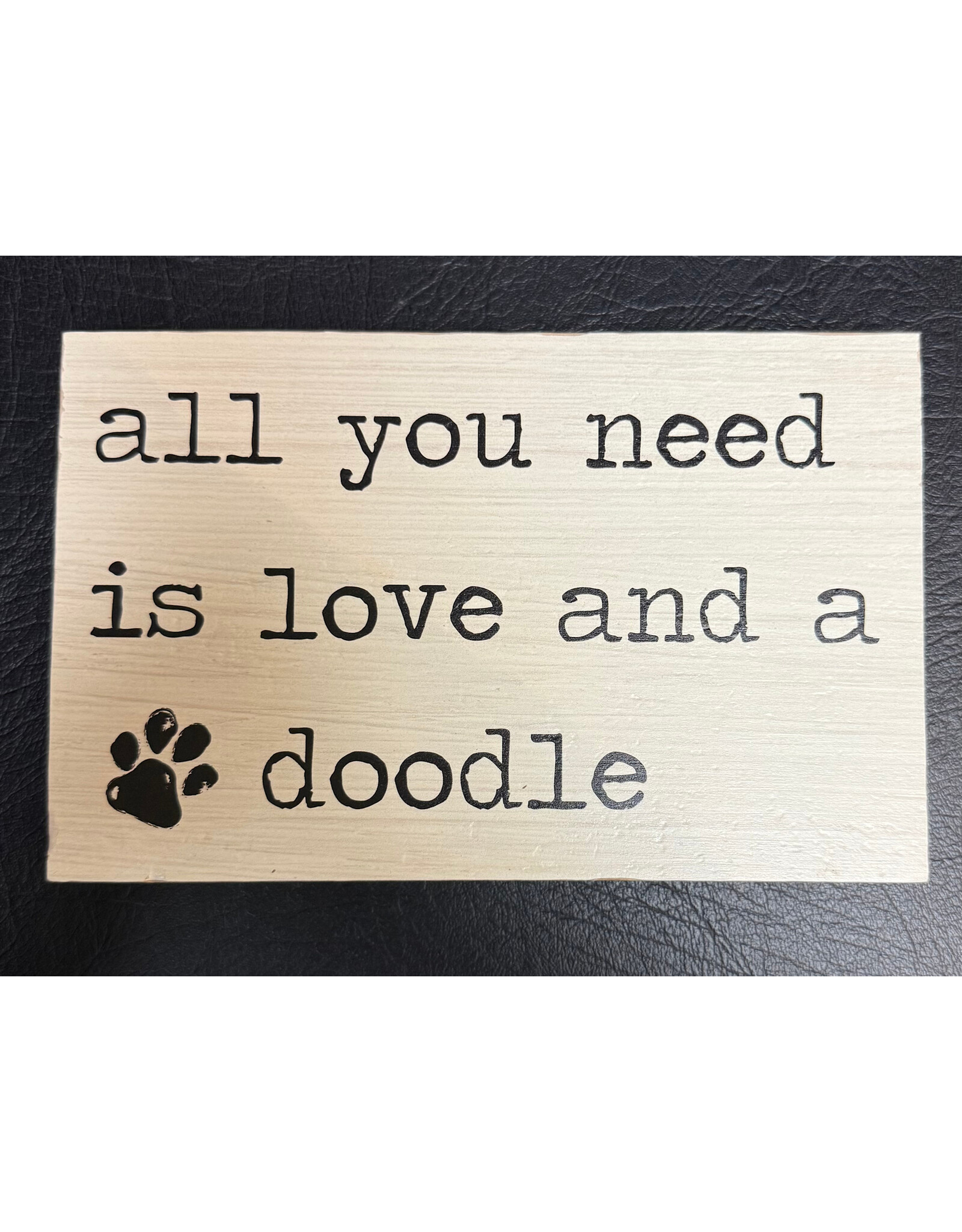 PRIMITIVES BY KATHY PET LOVER BLOCK SIGNS LOVE AND A DOODLE