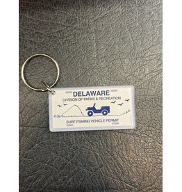 STEAMBOAT STICKERS ACRYLIC KEYCHAIN DELAWARE SURF TAG