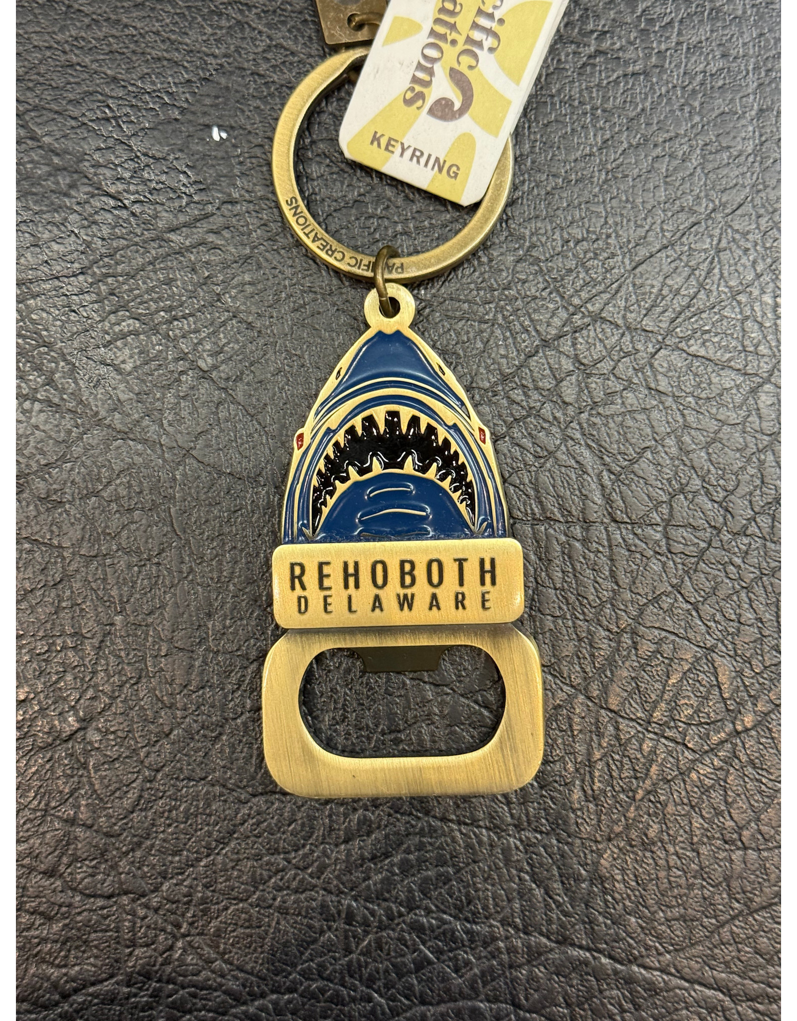 PACIFIC CREATIONS BOTTLE OPENER KEYCHAIN GREAT WHITE SHARK