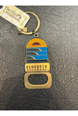 PACIFIC CREATIONS BOTTLE OPENER KEYCHAIN SUNSET WAVES
