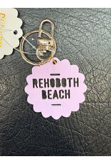 CLEARY LANE CLEARY LANE KEYCHAIN VIOLET FLOWER