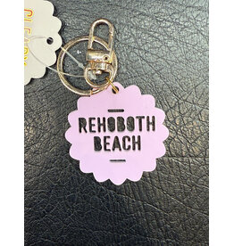 CLEARY LANE CLEARY LANE KEYCHAIN VIOLET FLOWER