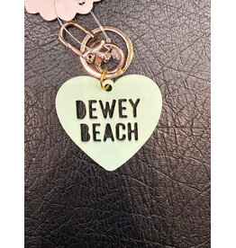 CLEARY LANE DEWEY CLEARY LANE KEYCHAIN HONEYDEW HEART