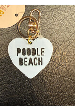 CLEARY LANE POODLE BEACH CLEARY LANE KEYCHAIN BLUEBERRY HEART
