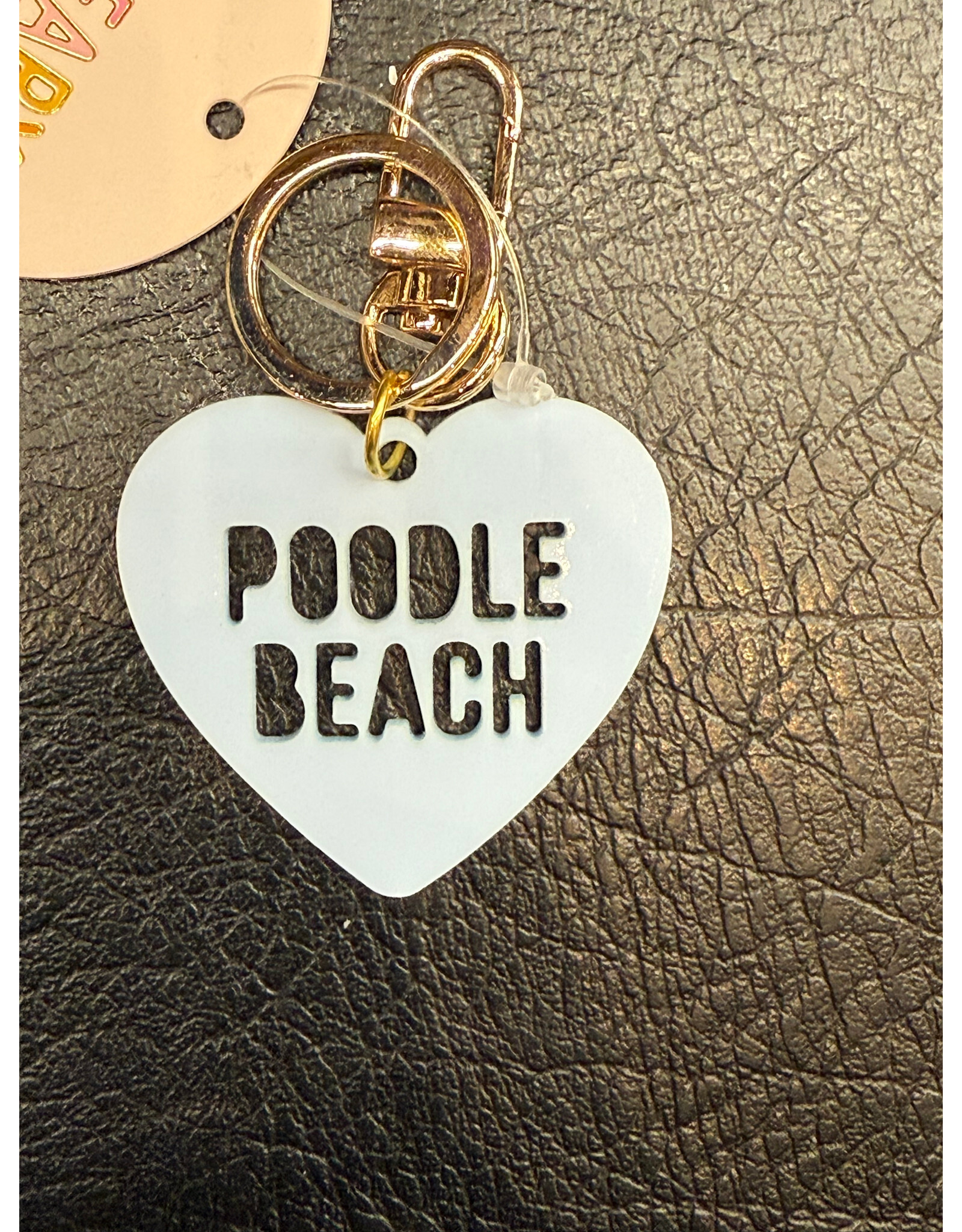 CLEARY LANE POODLE BEACH CLEARY LANE KEYCHAIN BLUEBERRY HEART