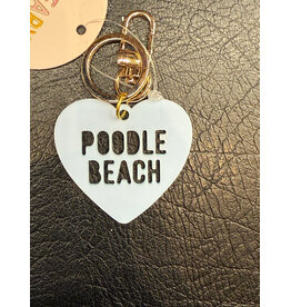 CLEARY LANE POODLE BEACH CLEARY LANE KEYCHAIN BLUEBERRY HEART