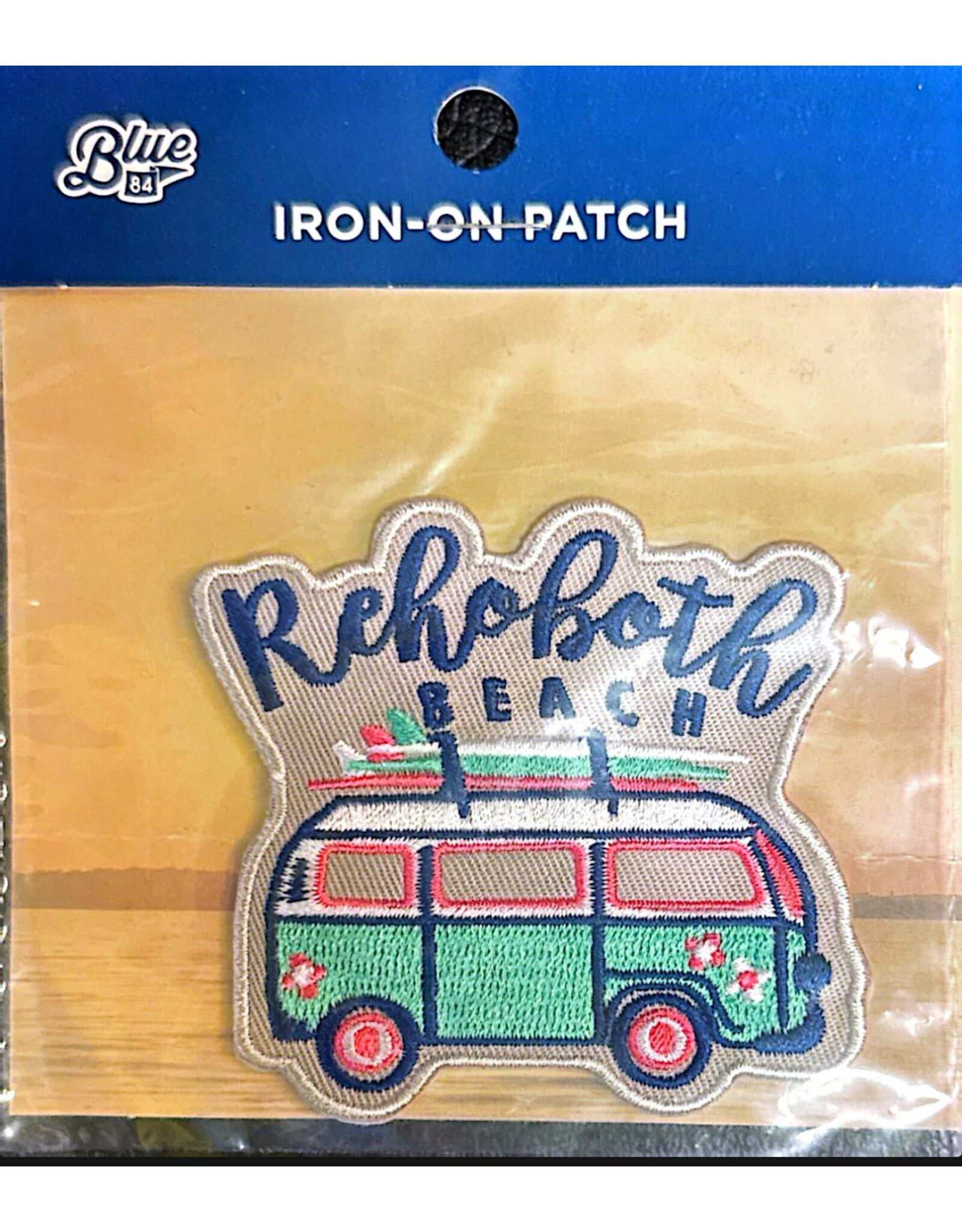 BLUE 84 IRON ON PATCH AMERIGO SURF VAN