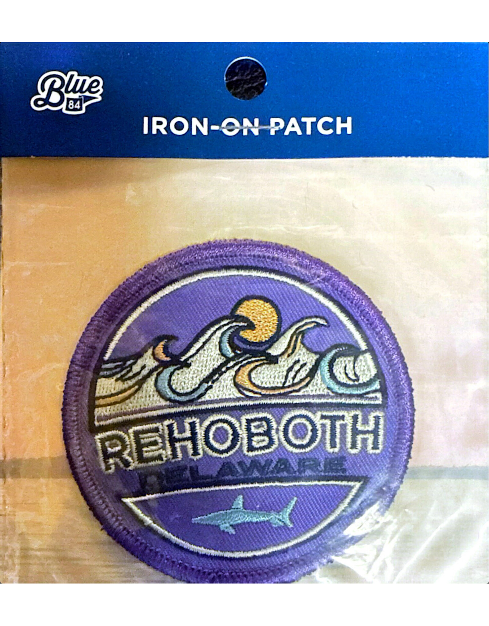 BLUE 84 IRON ON PATCH SHAKE UP WAVES