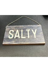 RUSTIC MARLIN HANGING SIGN BLUE TWINE SALTY