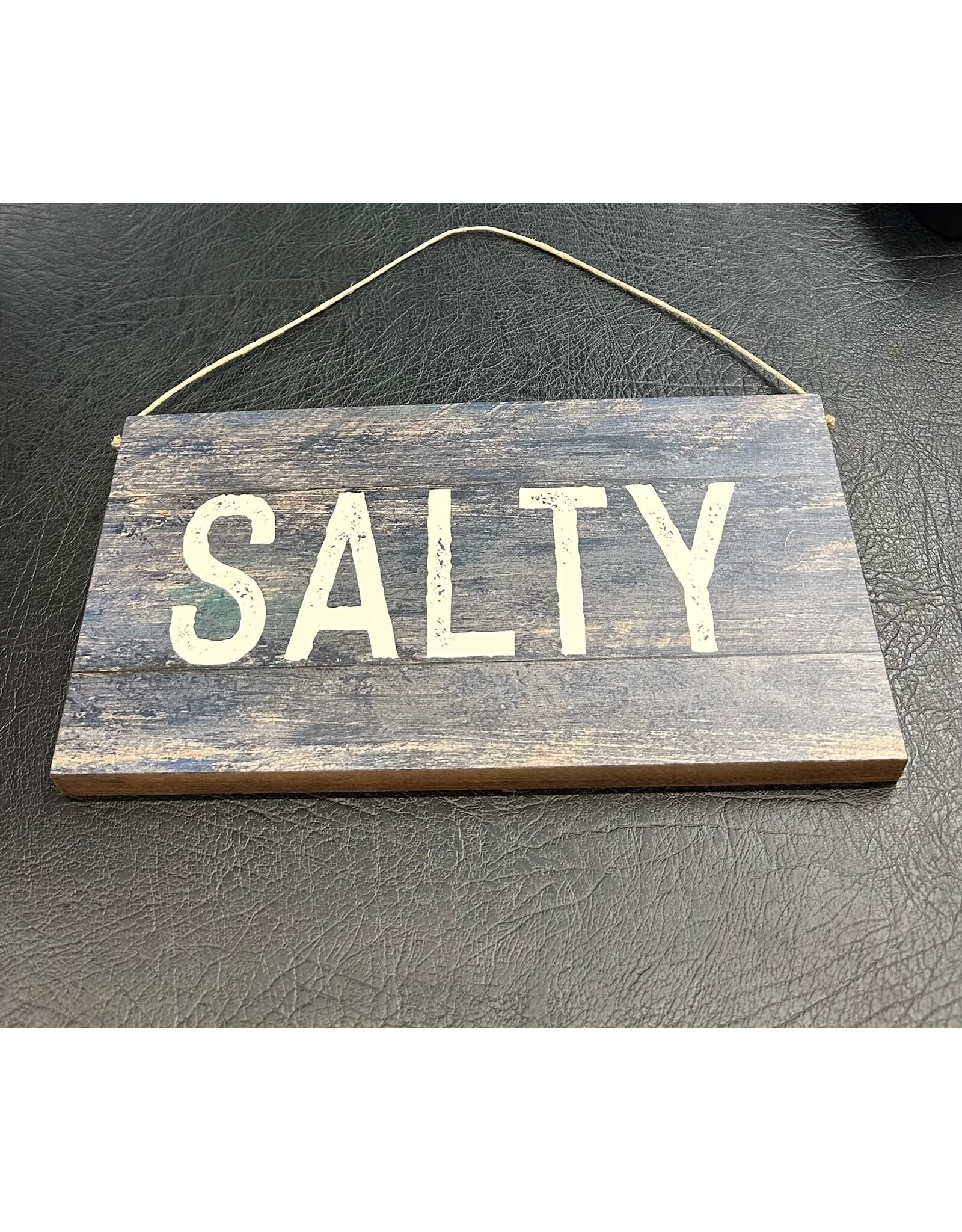 RUSTIC MARLIN HANGING SIGN BLUE TWINE SALTY