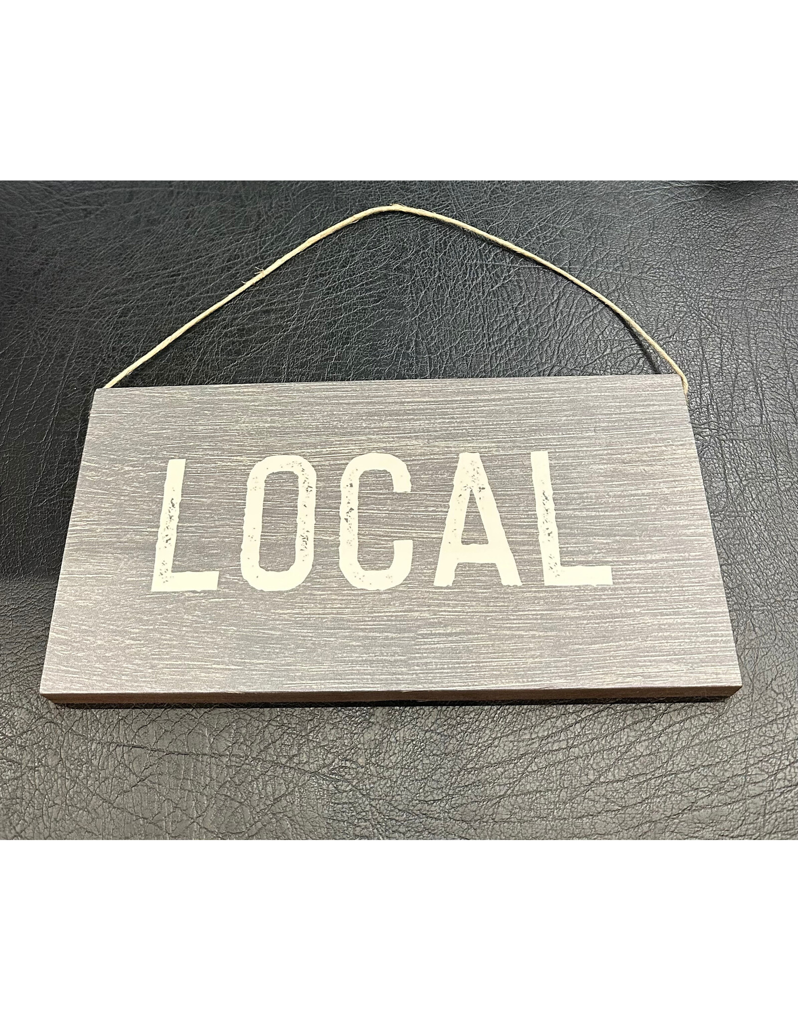 RUSTIC MARLIN HANGING SIGN GREY TWINE LOCAL