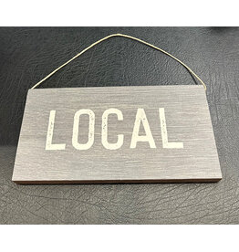 RUSTIC MARLIN HANGING SIGN GREY TWINE LOCAL