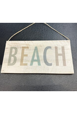 RUSTIC MARLIN HANGING SIGN WHITE TWINE BEACH