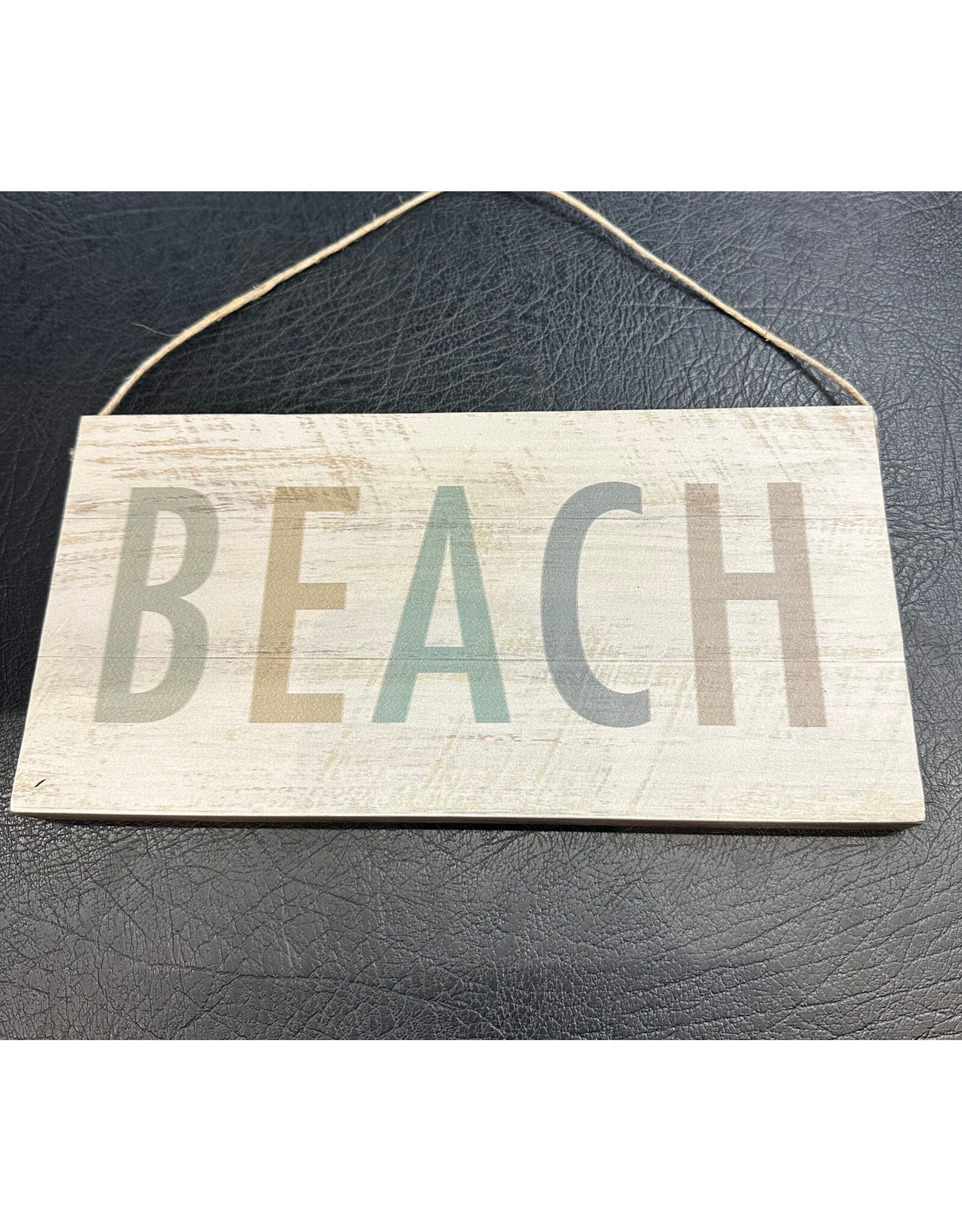 RUSTIC MARLIN HANGING SIGN WHITE TWINE BEACH