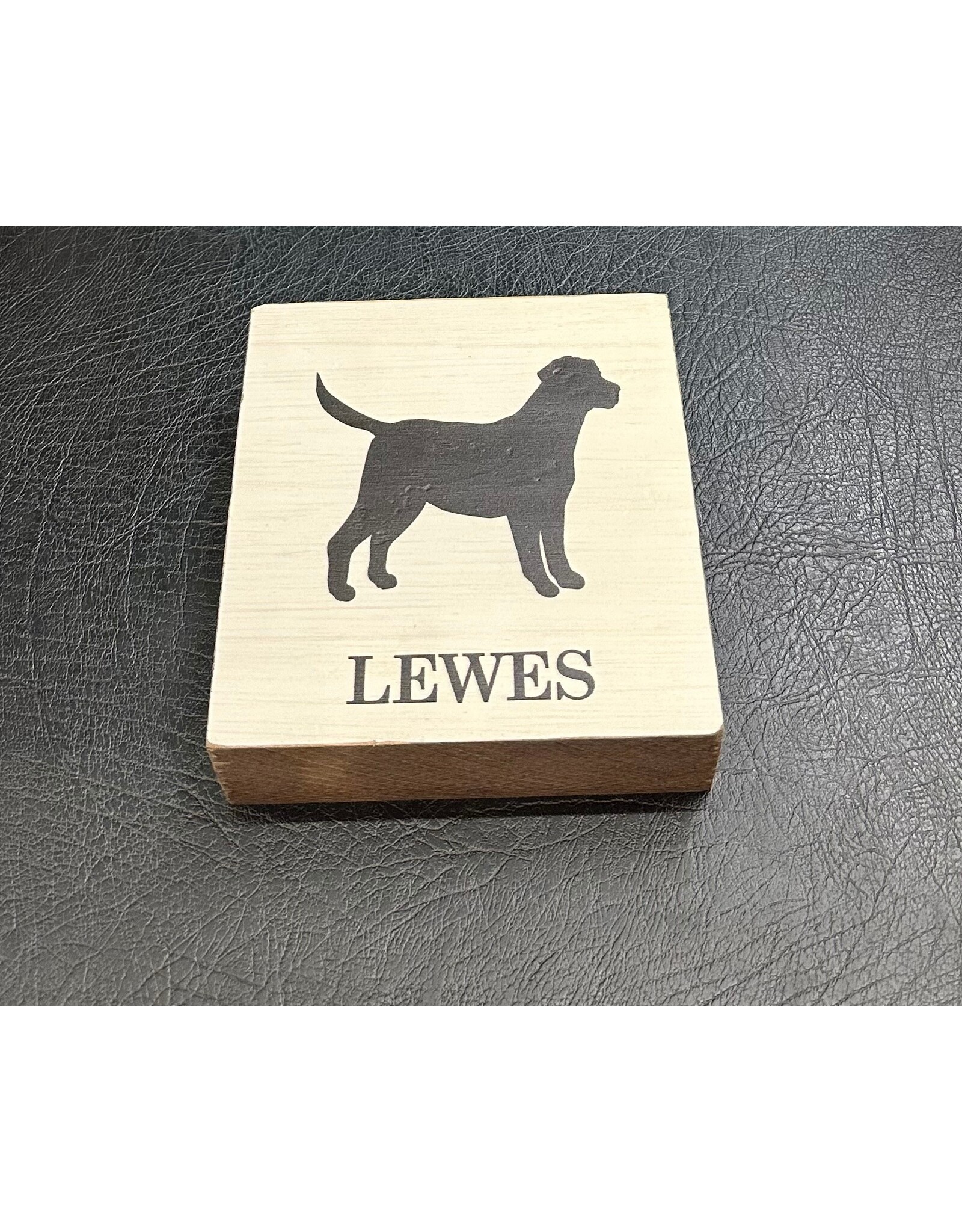 RUSTIC MARLIN LEWES LAB BLOCK SIGN