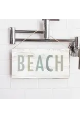 RUSTIC MARLIN HANGING SIGN WHITE TWINE BEACH