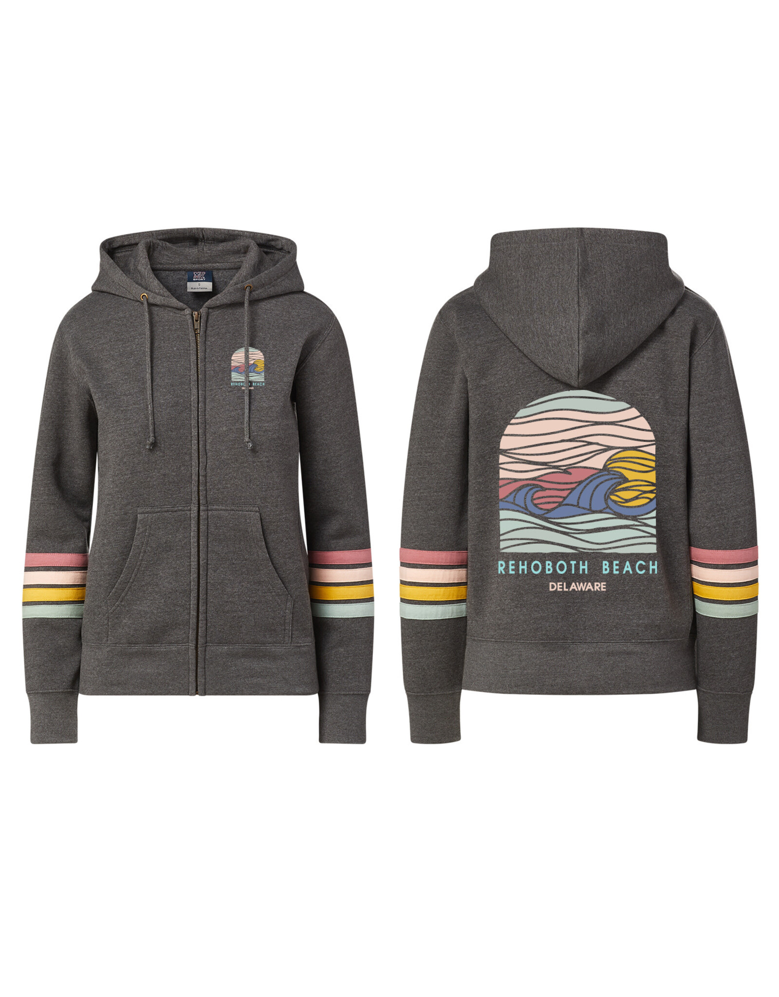 MV SPORT ANGEL FLEECE NAAMAH ZIP HOOD