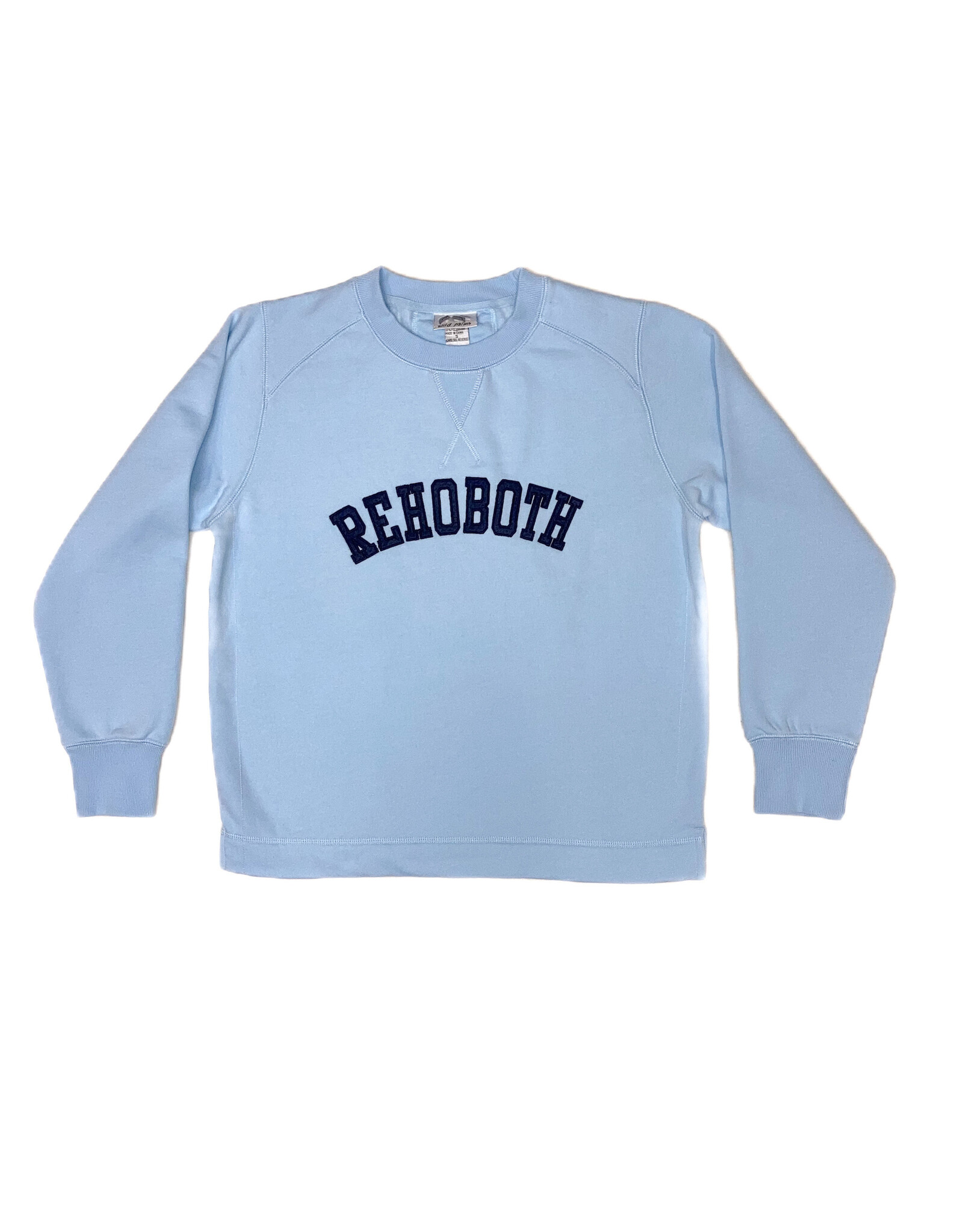 WILD PALMS WOMENS APPLIQUE CREWNECK SWEATSHIRT