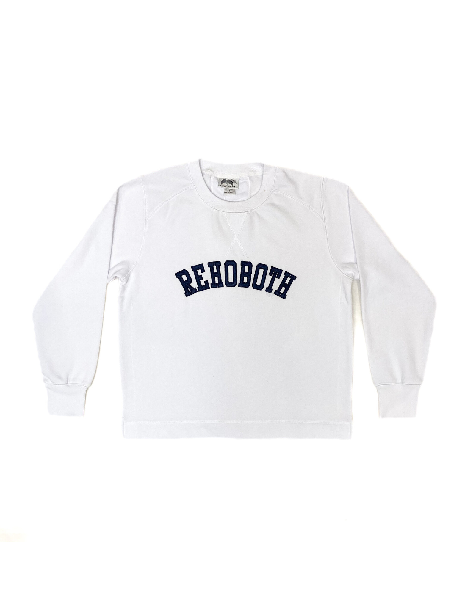 WILD PALMS WOMENS APPLIQUE CREWNECK SWEATSHIRT