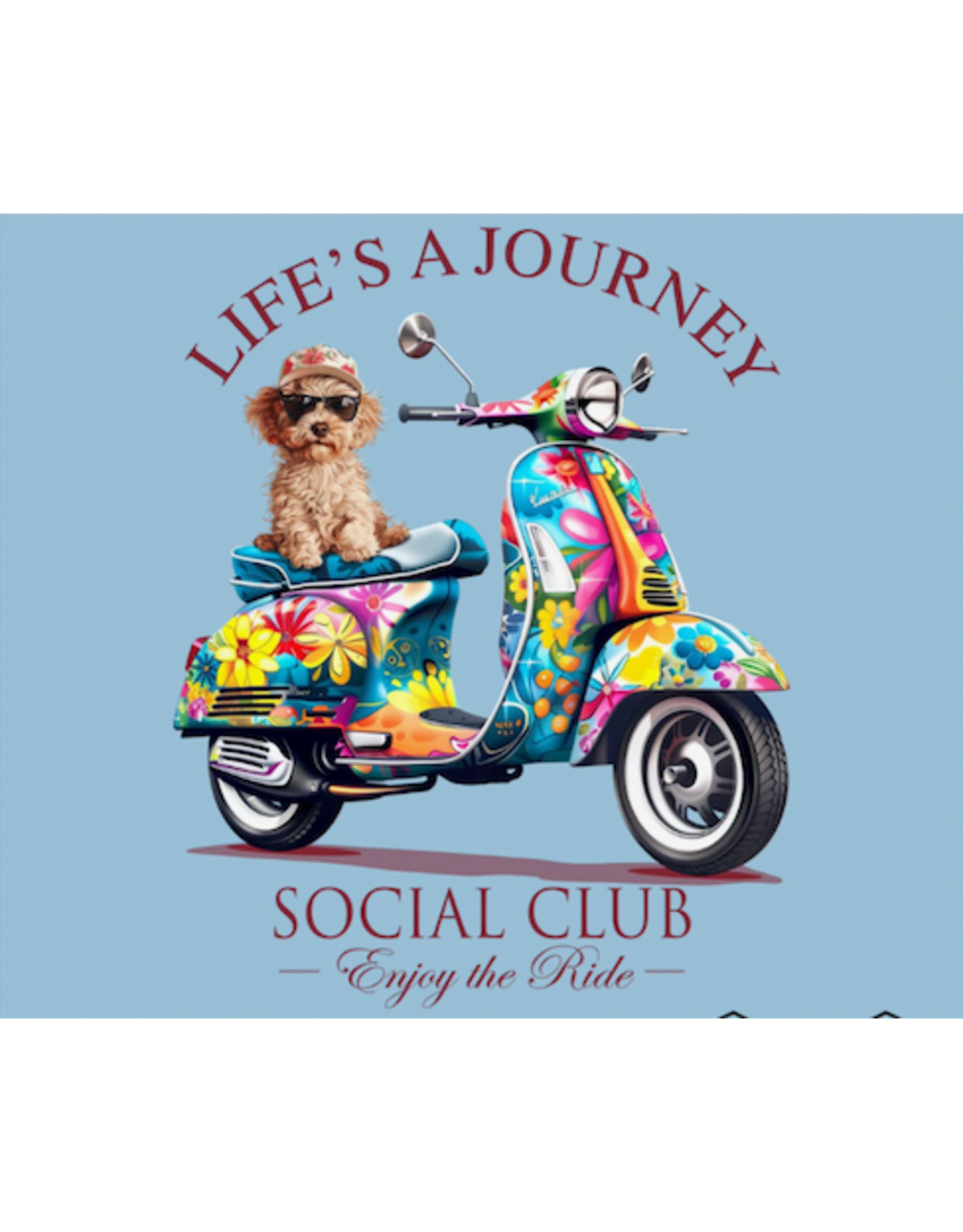 AMERICAN FIDO LIFE IS A JOURNEY DOODLE SS TEE