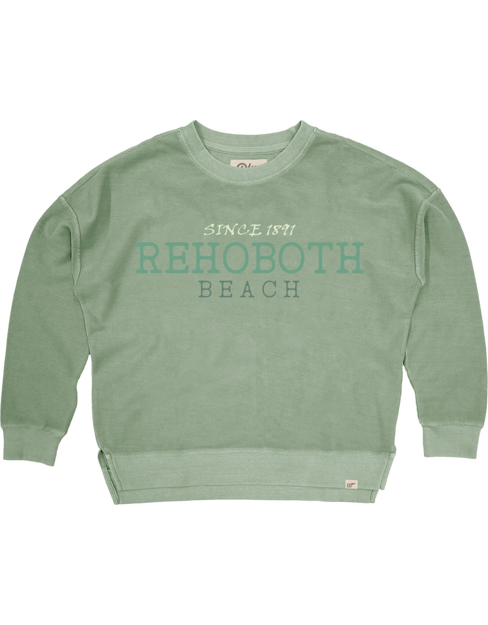 BLUE 84 REVERSE TERRY EMBROIDERED CREWNECK